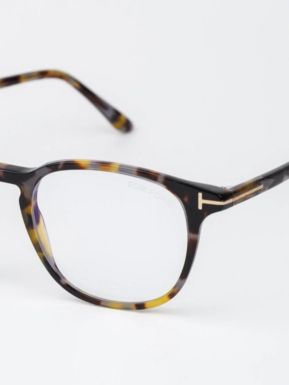 Tom Ford Women Eyeglasses Coloured Havana Square FT5832-B 055 NEW AUTHENTIC